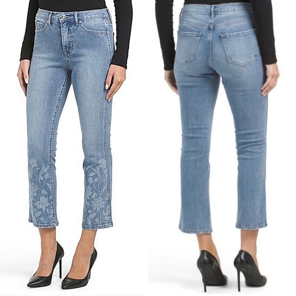 Sam Edelman Denim - NWT Sam Edelman "Linnie Kick Flare" High Rise Blue Jean Floral | Women's Size 31